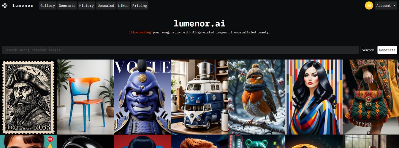 Lumenor - генератор изображений онлайн